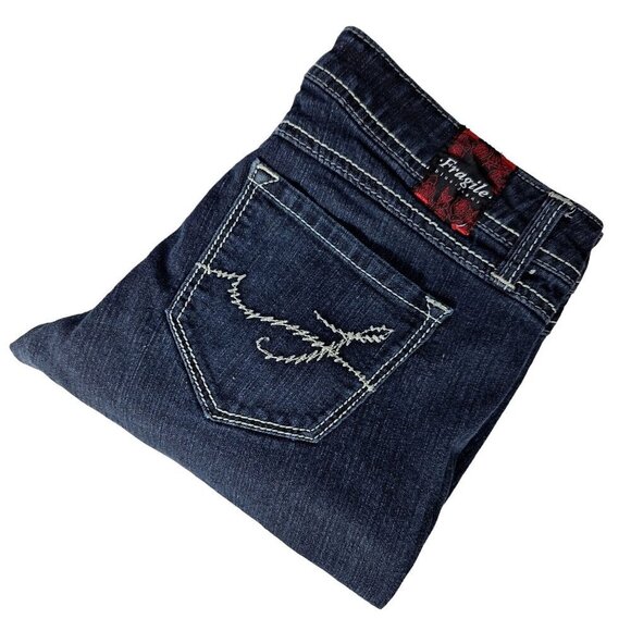 Fragile Women's Slim Leg Dark Wash Jeans Size 9 - Picture 1 of 5
